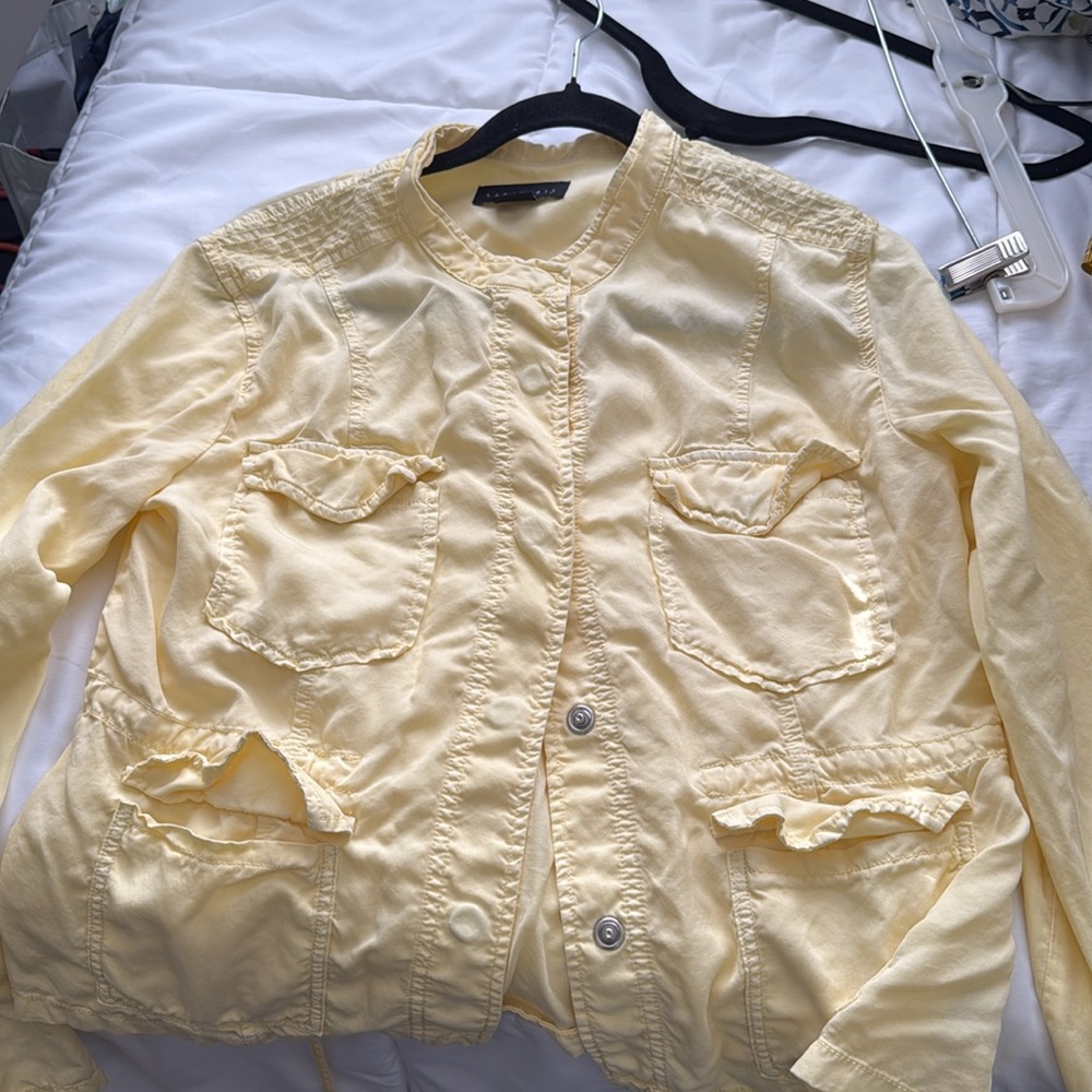 Sanctuary Jacket Yellow Snap Lightweight Utility … - image 4